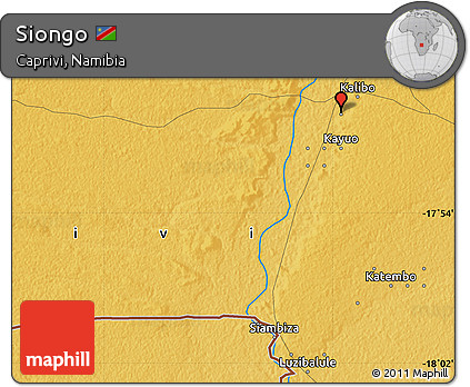 Physical Map of Siongo