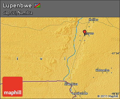 Physical Map of Lupenbwe