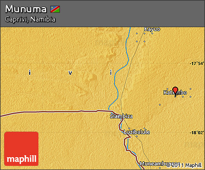 Physical Map of Munuma