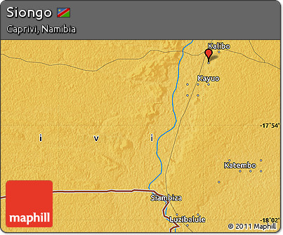 Physical Map of Siongo