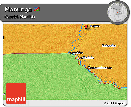 Political Panoramic Map of Manunga