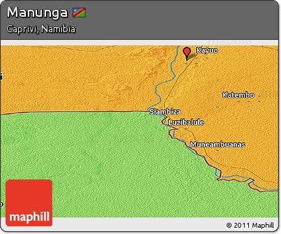 Political Panoramic Map of Manunga