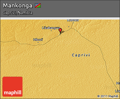 Physical 3D Map of Mankonga