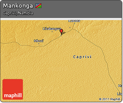 Physical 3D Map of Mankonga