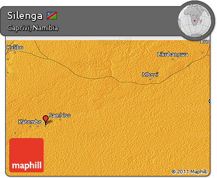 Political 3D Map of Silenga