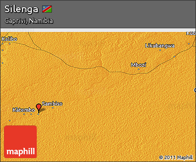 Political 3D Map of Silenga