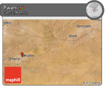 Satellite 3D Map of Pwani