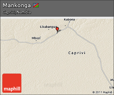 Shaded Relief 3D Map of Mankonga