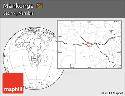 Blank Location Map of Mankonga