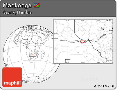 Blank Location Map of Mankonga