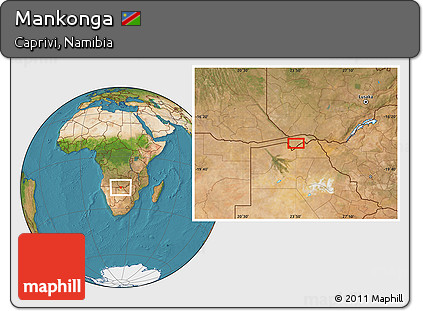 Satellite Location Map of Mankonga
