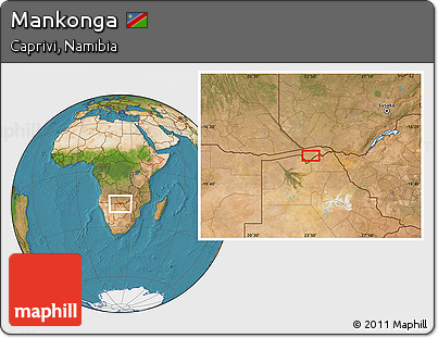 Satellite Location Map of Mankonga