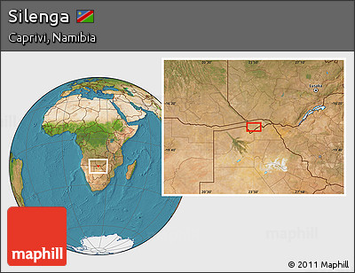 Satellite Location Map of Silenga