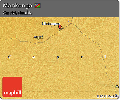 Physical Map of Mankonga
