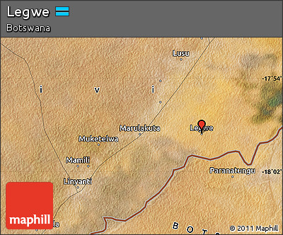 Satellite Map of Legwe