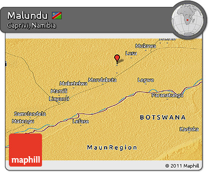 Physical Panoramic Map of Malundu