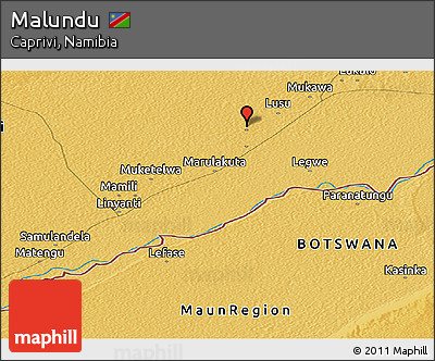 Physical Panoramic Map of Malundu