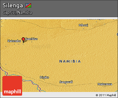 Physical Panoramic Map of Silenga