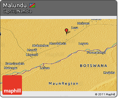 Physical Panoramic Map of Malundu