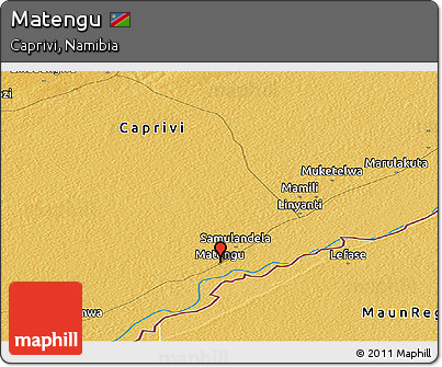 Physical Panoramic Map of Matengu