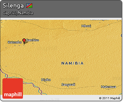 Physical Panoramic Map of Silenga
