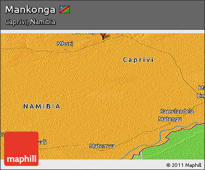 Political Panoramic Map of Mankonga