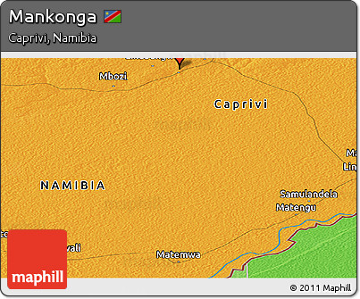 Political Panoramic Map of Mankonga
