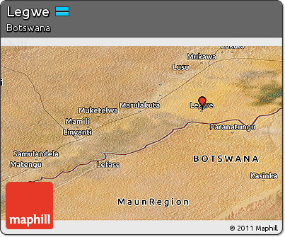 Satellite Panoramic Map of Legwe
