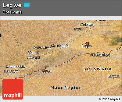 Satellite Panoramic Map of Legwe