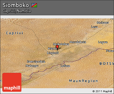 Satellite Panoramic Map of Siomboko