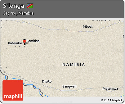 Shaded Relief Panoramic Map of Silenga