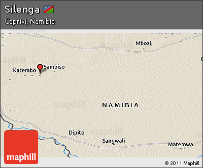 Shaded Relief Panoramic Map of Silenga