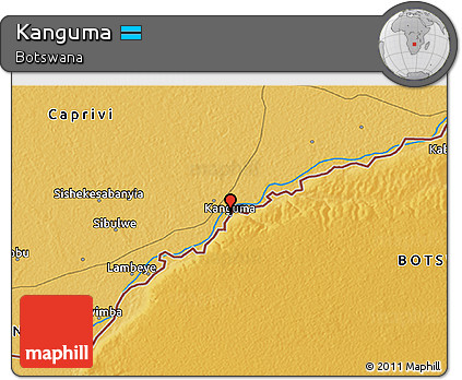 Physical 3D Map of Kanguma