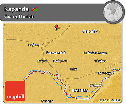 Physical 3D Map of Kapanda