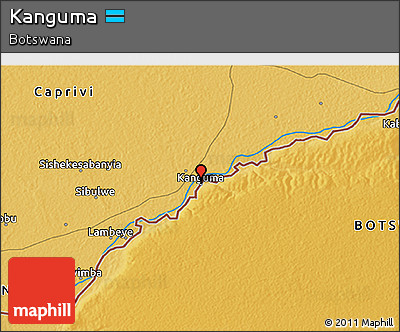 Physical 3D Map of Kanguma
