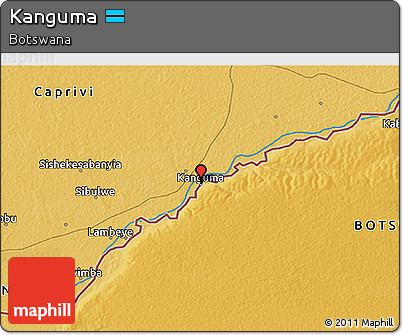 Physical 3D Map of Kanguma