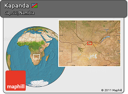 Satellite Location Map of Kapanda