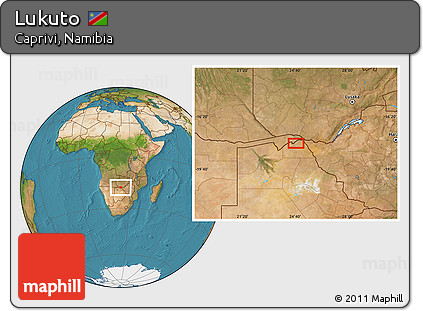 Satellite Location Map of Lukuto