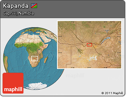 Satellite Location Map of Kapanda