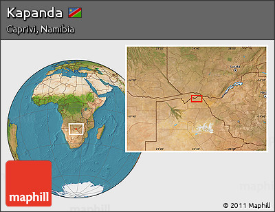 Satellite Location Map of Kapanda