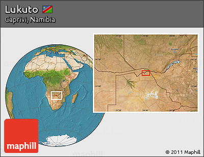 Satellite Location Map of Lukuto