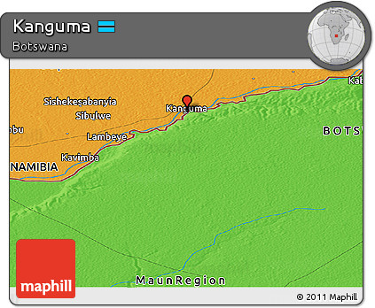 Political Panoramic Map of Kanguma