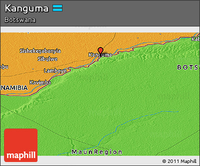 Political Panoramic Map of Kanguma