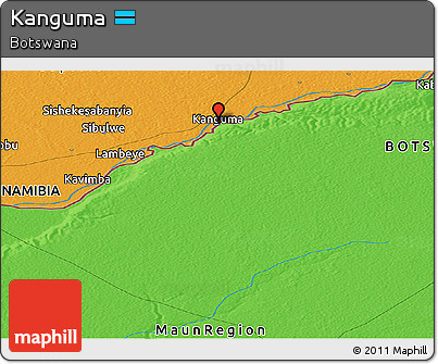 Political Panoramic Map of Kanguma