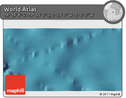 Satellite 3D Map of the Area around 18° 1' 4" S, 2° 28' 30" W