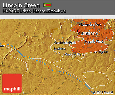 Physical 3D Map of Lincoln Green