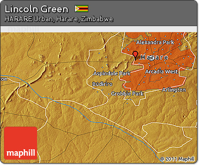 Physical 3D Map of Lincoln Green