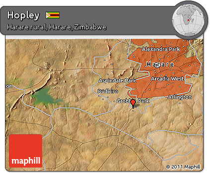 Satellite 3D Map of Hopley