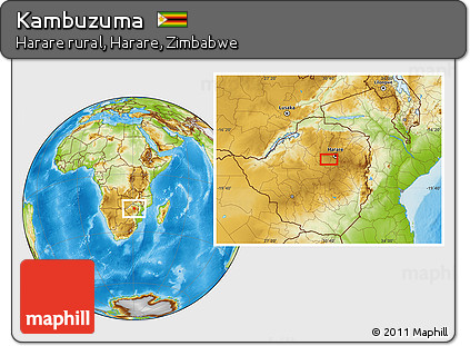 Physical Location Map of Kambuzuma