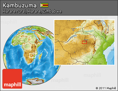 Physical Location Map of Kambuzuma
